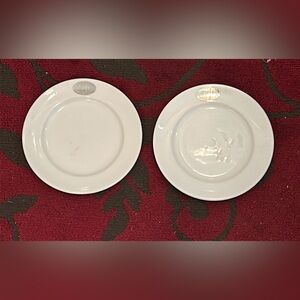 COPY - Royal Doulton “Zinc Cafe” Elegant White 23 cm Bone China Plates - New W/…